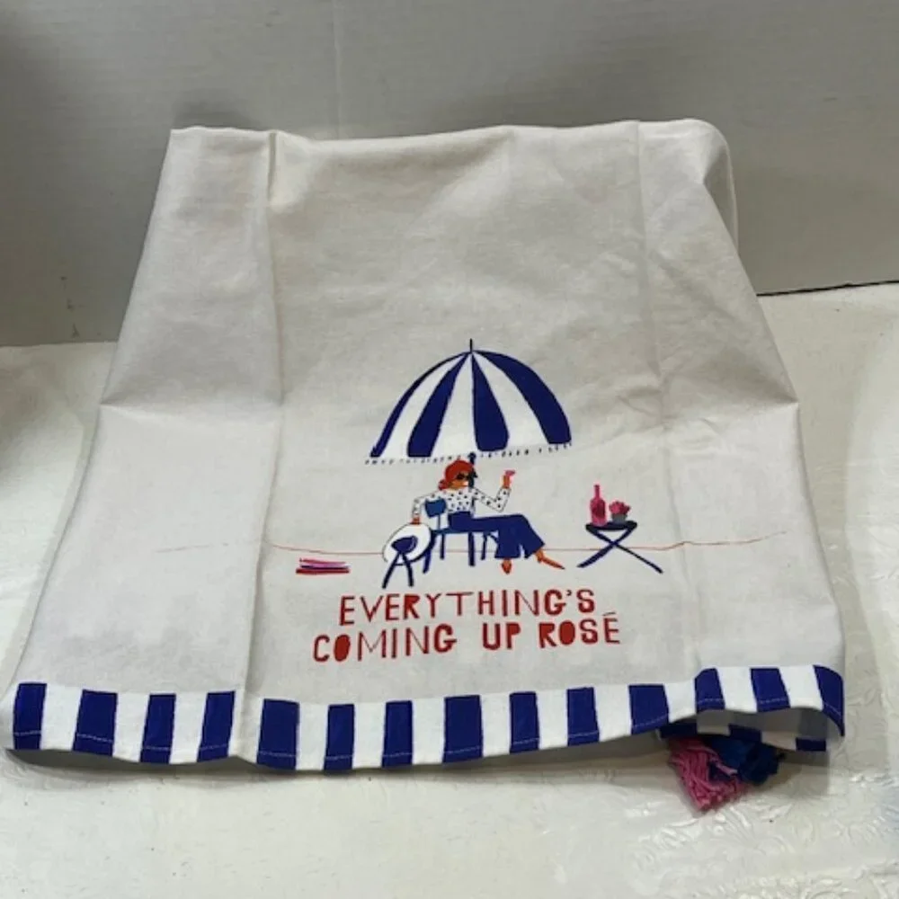 Mr Boddington's Everything's Coming Up Rosé Wine Dish Cloth Tea Towel 23